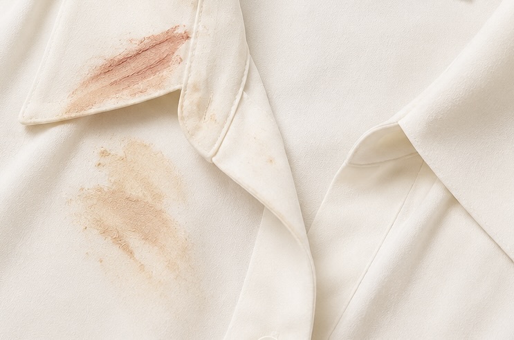 Makeup stain before using L·V·X